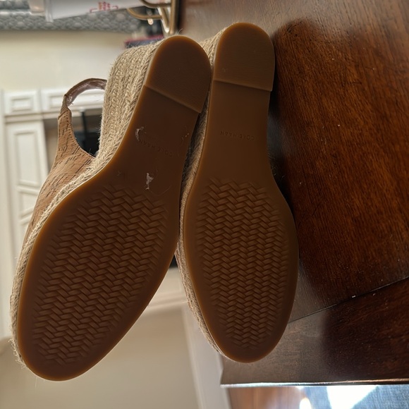 Cole Haan 6.5- Slingback Cork Espadrille Wedges. Lightly worn - Picture 3 of 3